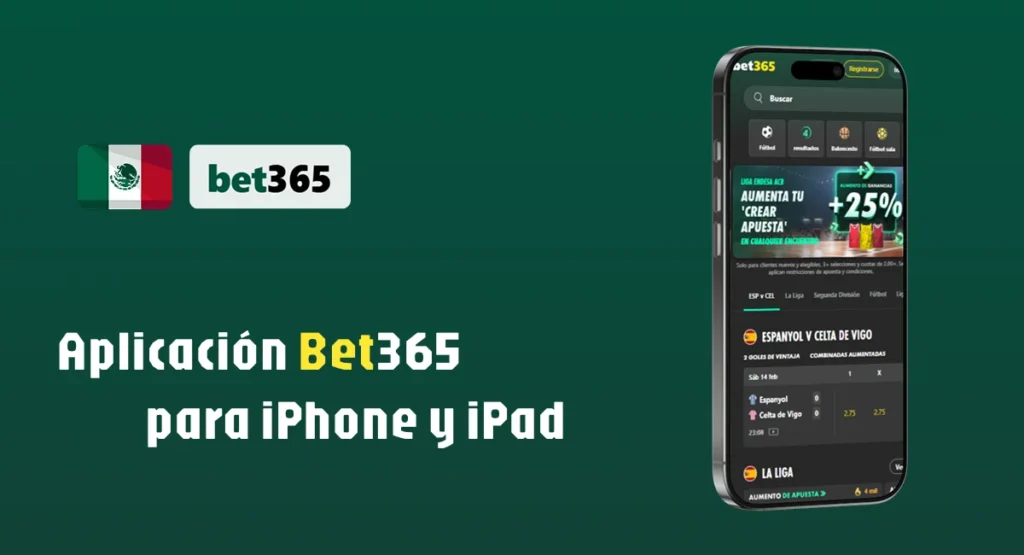 Aplicación iOS de Bet365