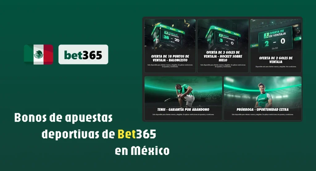 Bonos de apuestas deportivas para Bet365